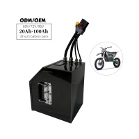 Batterie Li-ion 72V 20AH-120AH LiNiMnCoO2 à semi-conducteurs, 6000 cycles, pour vélo électrique/trottinette électrique avec chargeur BMS Bluetooth ANT