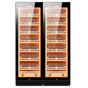 Armoire d'humidification électrique <span class=keywords><strong>Cgar</strong></span> à double porte à double zone de grande capacité avec cèdre espagnol - Product Image 2