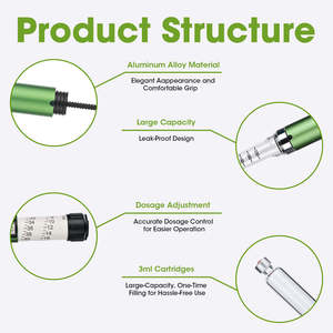 V3 Metal Injection <b>Pen</b> with Dust Proof Cap Anti Pollution Durable Body Multiple Colors Custom Logo Portable <b>Refillable</b> Dose <b>Pen</b> - Product Image 6