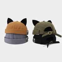 Gorra de Béisbol Estilo Japonés, Linda, Tipo Melón, Versión Coreana, Hipster, Sin Visera, Estilo Vintage, Urbana, Unisex