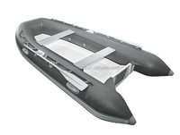Bateau gonflable de pêche, accessoire d'extérieur, caddie de 13 m, 10.8 pieds, planeur de dessins animés, gris