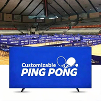 Venta al por Mayor de Fábrica, Marca Zhuoling, Barrera Portátil para Cancha de Tenis de Mesa, Oxford+Tubo Galvanizado, 140x75cm, Logotipo Personalizado