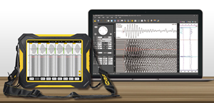 Testeur de pieux ultrasonique multicanal HC-U93 Analyse d'impulsion ultrasonique à 3 canaux de l'intégrité des pieux en béton - Product Image 3