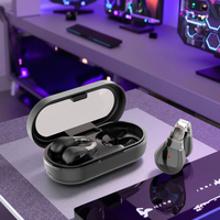 Q60 TWS Earbud Nirkabel In-Ear dengan Layar LED Digital, Earphone Gaming Open-Ear dengan Mikrofon untuk Ponsel Pintar
