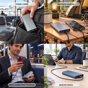 Batería <span class=keywords><strong>Externa</strong></span> Portátil <span class=keywords><strong>de</strong></span> 10000 mAh con Logotipo OEM, Regalo Promocional al por Mayor, Entrada y Salida Tipo C, <span class=keywords><strong>Carga</strong></span> Rápida con Múltiples Interfaces - Product Image 6
