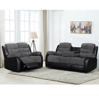 CY Nouvelle Collection : Ensemble de Canapés et Fauteuils Inclinables Modernes Personnalisés pour Villa, avec Fonction Massage, Cadre en Bois et Revêtement en Cuir