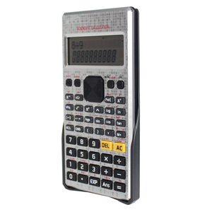 Calculatrice scientifique électronique multifonctionnelle pour étudiants avec écran LCD à 2 lignes, 12 chiffres, 240 fonctions, en plastique, à piles - Product Image 2
