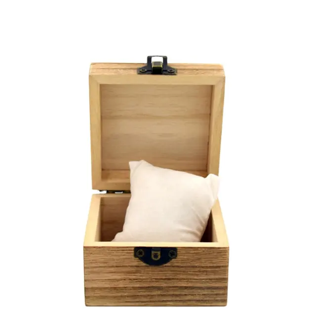 En kaliteli el yapımı bambu ahşap durumda saat hediye kutusu