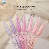 Nouvel Arrivage Gel de Construction Scintillant Lacté pour Extension d'Ongles, Sans HEMA, Sans TPO, Longue Durée, Marque Privée