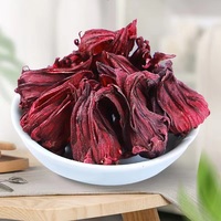 Roselle rouge séchée biologique Hibiscus Fleurs entières Herbes naturelles pour le thé Forme traitée brute Hibiscus de Chine