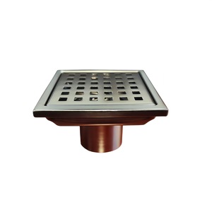 Hot Sale 304 Stainless Steel 4 Inch Square Shower <b>Drain</b> with Corrosion Resistant Removable Grate Cover Hair Catcher Floor <b>Drain</b> - Product Image 6