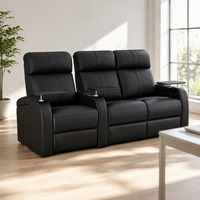 Canapé inclinable électrique intelligent moderne pour salon, avec mémoire de forme, en cuir véritable, structure en bois, 3 places, pour cinéma maison