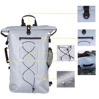 Sac à dos ergonomique en PVC imperméable avec boucle de poitrine réglable pour l'alpinisme et les randonnées en plein air
