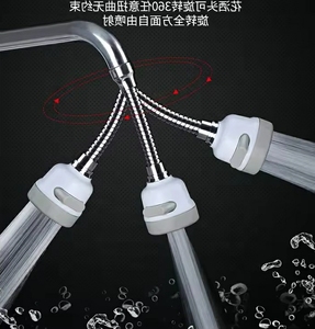 Bathroom Basin and Kitchen Spout Nozzle Aerator 3 Function Swivel Water Saver Aerator Party <b>Gifts</b> - Product Image 5