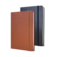 Vente chaude échantillon gratuit cahier populaire GO Journal couverture rigide planificateur en cuir PU avec bande élastique
