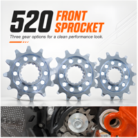 Piñón de cadena delantera 520, piñones pequeños, engranaje 12 13 14T para KTM SX SXF XC XCF XCW EXC EXCF para HUSQVARNA FC FE TC TE para GASGAS