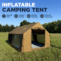 Carpa inflable familiar de alta calidad 420D Oxford para las cuatro estaciones, para 4-8 personas, con techo, para glamping y camping.