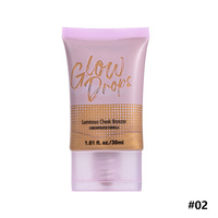 Lotion Teintée Effet Peau Nue Marque Blanche Bronze Mat Imperméable Fond de Teint Liquide Longue Tenue Formule Douce Contour et Enlumineur 40g