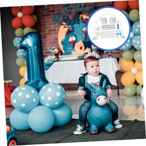 Support de ballons semi-circulaire pour décoration de baby shower, anniversaire, mariage, <span class=keywords><strong>arche</strong></span> de ballons, support de fond DIY, base de colonne de ballons circulaire - Product Image 4