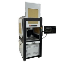 Un clic mise au point automatique électrique double lumière rouge point peen mini imprimante laser à fibre gravure marquage machine de gravure