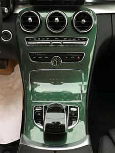 แผงคอนโซลกลาง OLIVER สำหรับรถยนต์ Mercedes-Benz C-Class GLC ปี 2015-2021 รุ่น 260L/300L คาร์บอนไฟเบอร์ตกแต่งภายในลายไม้ - Product Image 3
