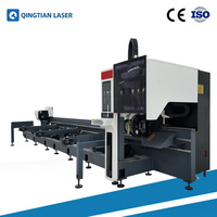 Machine de découpe de tubes en acier inoxydable semi-automatique CNC 6016, robuste, 3000W, HIWIN, pour tubes métalliques, tuyaux d'air et de gaz, grande capacité