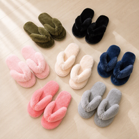 Tongs douces et moelleuses pour femmes en fausse fourrure, à bout ouvert, semelle TPR antidérapante, lavables en machine, pour usage quotidien à la maison