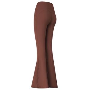 Pantalon de yoga évasé pour femme, taille haute, effet push-up, sans couture, respirant, idéal pour le Pilates et le sport, collection été – Vente en gros - Product Image 4