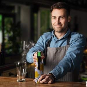 Fundas para Botellas de Cerveza Sublimables, Fundas de Neopreno Blancas con Cierre, Fundas para Latas, Aislantes para Botellas - Product Image 4