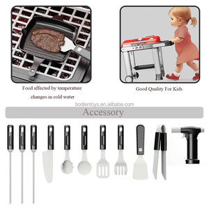 Gioco da cucina all'aperto <span class=keywords><strong>per</strong></span> bambini, simulazione di plastica, griglia <span class=keywords><strong>per</strong></span> barbecue con griglie elettriche piatte e Spray, Set da cucina <span class=keywords><strong>per</strong></span> bambini - Product Image 4