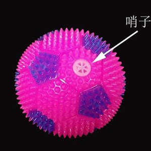 Ballon de football interactif pour chiens, lumineux et sonore, en TPR, à picots, à mâcher et rebondissant, pour le nettoyage des dents, amusant et durable. - Product Image 3