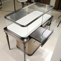 Vitrine à bijoux de luxe en verre trempé avec éclairage LED, présentoirs personnalisables pour les bijouteries - ISO9001