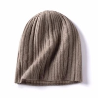 Bonnet réversible double couche en laine mérinos australienne, sans revers, tricoté, style slouchy, pour femme, idéal pour l'hiver