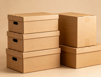 Carton pliable grande capacité, impression personnalisée, pour vêtements, articles vestimentaires, e-commerce, expédition en gros
