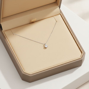 Most Popular Minimalist Design Fine Jewelry 18K Solid Gold Single Real Natural <b>Diamond</b> <b>Necklace</b> For Women Valentine's Day Gift - Product Image 6