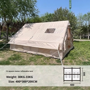 Toptan taşınabilir açık kamp komple <span class=keywords><strong>Set</strong></span> ekipmanları yağmur geçirmez kalınlaşmış gölgelik çadır Oxford şişme hava çadırı gecede - Product Image 2