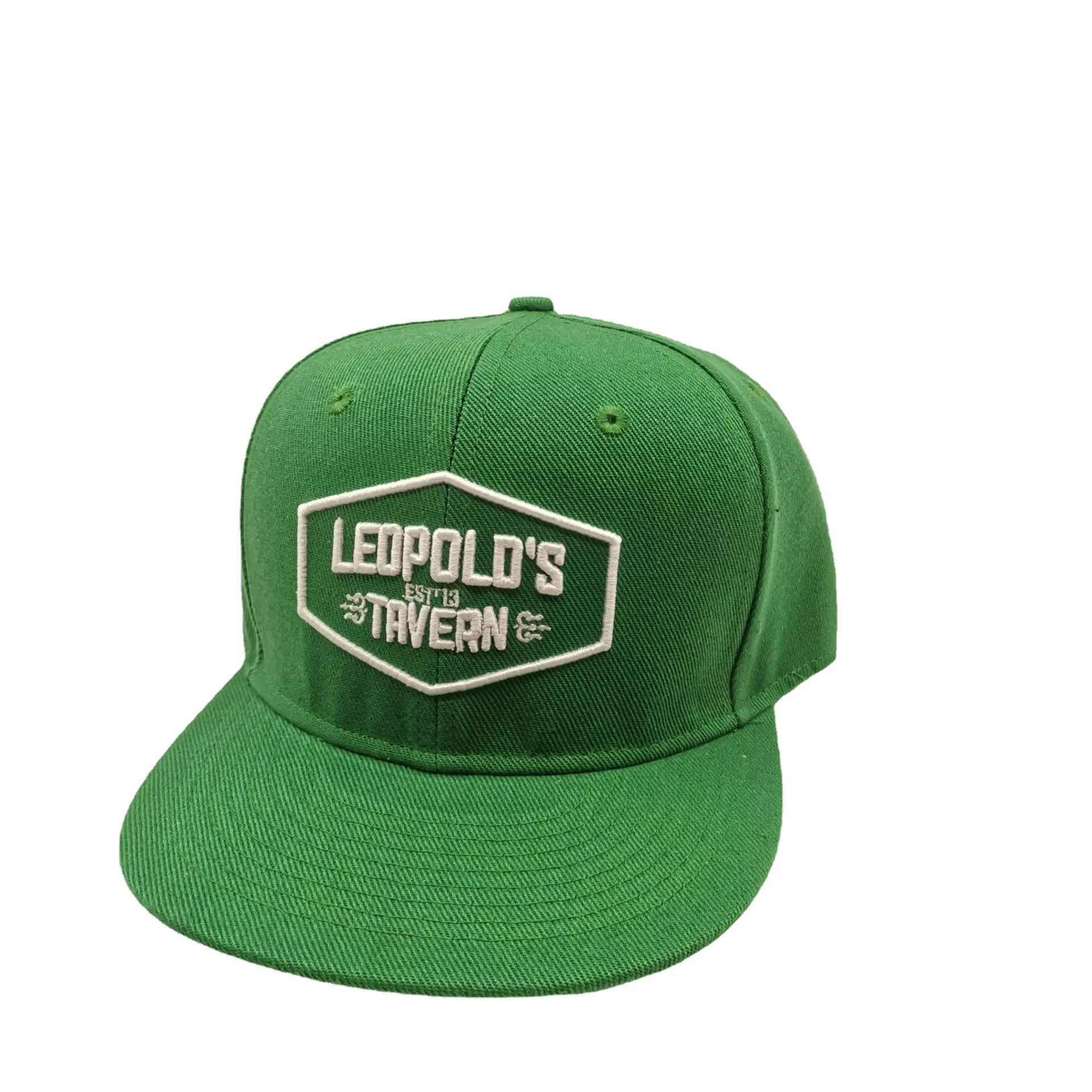 Design popular bordado logotipo ajustável Hip Hop Cap Snapback Custom 6 painel chapéu