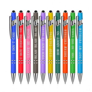 Juego de 10 Bolígrafos Personalizados Inspiradores - Bolígrafo Motivacional con Punta Táctil, Regalos Divertidos de Oficina para Mujeres y Compañeras de Trabajo - Product Image 4