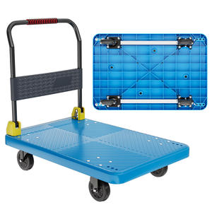 Chariot à main pliable à quatre roues de 100 kg, chariot à main industriel fermé, chariot à plateforme en nylon, chariot de magasinage OEM, bagages - Product Image 6