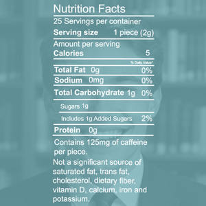 Pasokan produsen penguat energi fokus gelembung Spearmint permen karet kunyah gusi energi permen karet - Product Image 3
