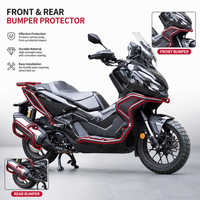 Nouveau pour ADV350 : Ensemble complet de barres de protection avant et arrière en acier carbone épais, anti-chute, avec supports de phares et protection moteur.