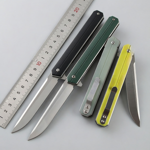 Couteau de poche pliant japonais fin en acier D2 de qualité supérieure avec manche G10, 205 mm, pour camping, utilitaire, EDC, bricolage, cadeau, vente en gros, OEM - Product Image 5