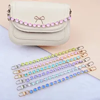 Chaîne de strass moka 10MM avec fermoirs dorés et argentés, style tige, pour décoration de sacs à main, accessoires de décoration pour robes de mariée et vêtements DIY