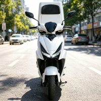Skuter E-Moped Pengantar Barang 72V yang Tangguh, Rem Cakram Depan & Belakang, 3000W, Motor Listrik Kota yang Legal di Jalan Raya (EEC)