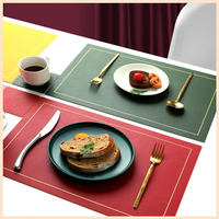 Napperon en PVC imprimé de style Ins avec logo personnalisé Napperons promotionnels pour table à manger