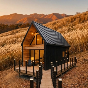 Casa Prefabricada <span class=keywords><strong>de</strong></span> Acero Moderna, Ecológica, Impermeable y con Energía Solar para Uso en Villas, Apartamentos, Talleres, Cabaña Portátil Pequeña - Product Image 1