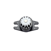 Charnière de porte de lave-linge à chargement frontal à fermeture douce, en plastique noir, accessoire d'appareil électroménager, amortisseur, engrenage, équipement de buanderie, axe de fermeture silencieuse