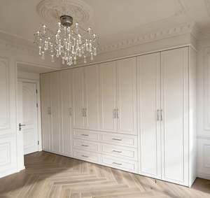 Armoire de chambre à coucher, meubles blancs, style shaker, dressing, armoire de chambre à coucher, système de rangement, placards sur mesure, placards encastrés - Product Image 2