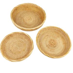 Круглая плетеная корзина для фруктов - Product Image 5