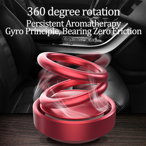 Deodorante per Auto aromaterapia doppi anelli sospensione rotante rotante diffusore Auto solare profumo accessori per Auto interni - Product Image 4